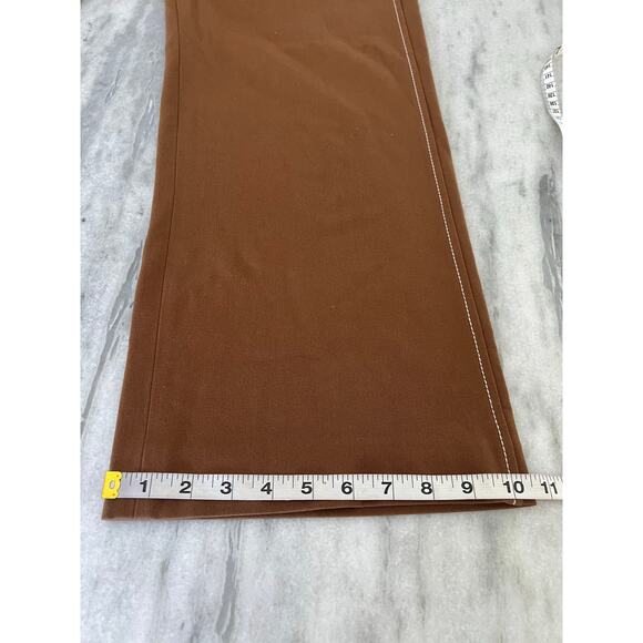 Zara Woman- Brown Wide Leg Ankle Pants Size XS - Picture 5 of 10